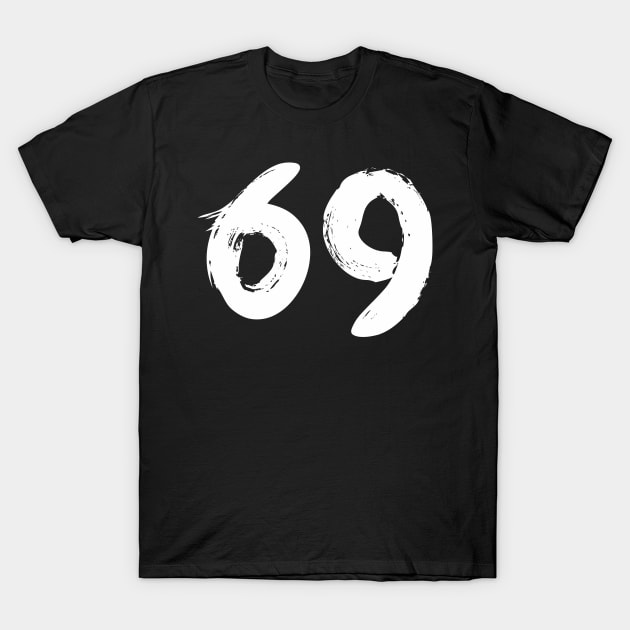 Number 69 T-Shirt by Erena Samohai
